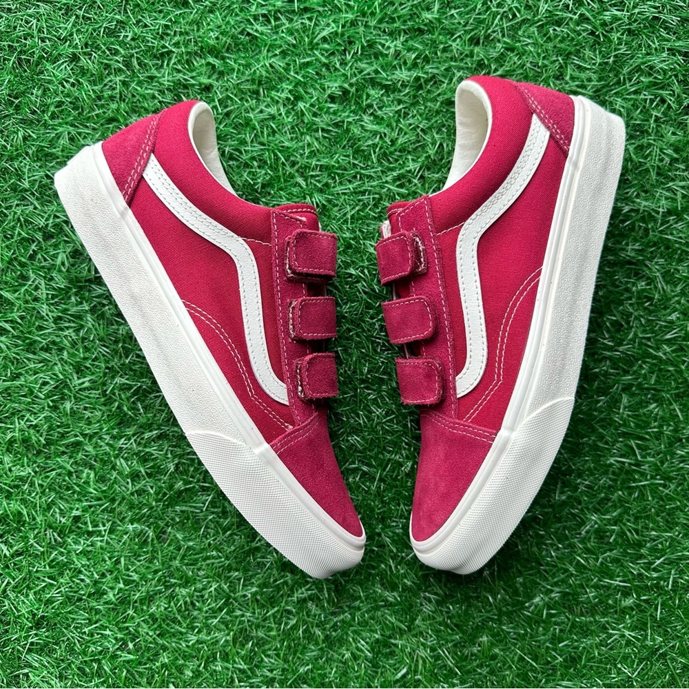 Vans Old Skool V Suede Canvas Rumba Red - Picture 6 of 10